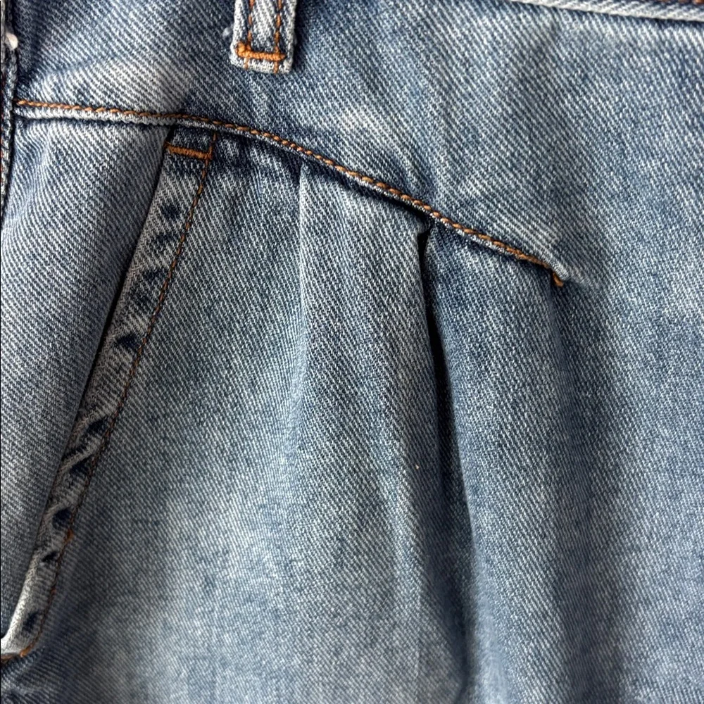 One Teaspoon Streetwalker Y2K High Rise Pleated Balloon Medium Wash Jeans